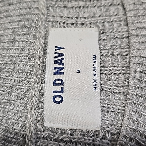 Old Navy medium gray long crew neck knitted sweater - Picture 6 of 6